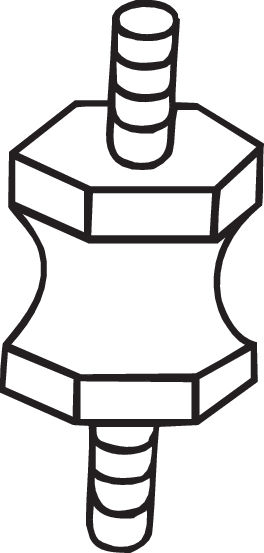 Suport sistem esapament potrivit RENAULT 4, 4/MINIVAN, 5, 6 0.8-1.4 10.62-06.90 [2]