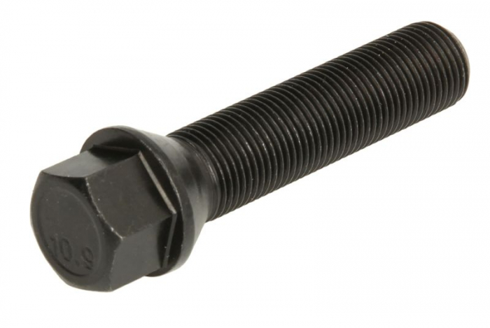 Surub roata (M14x1,25, lungime: 55mm, con, negru) [1]