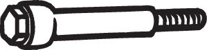 Surub sistem esapament (M6x53), 1buc potrivit CITROEN BERLINGO, BERLINGO/MINIVAN, SAXO, ZX; PEUGEOT 106 I 1.0-1.6 1991-2011 [2]