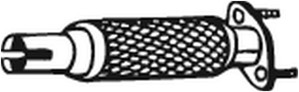 Teava esapament Fata (flexibil) potrivit FORD FIESTA IV, FIESTA/MINIVAN, PUMA; MAZDA 121 III 1.25/1.4 08.95-04.03 [3]