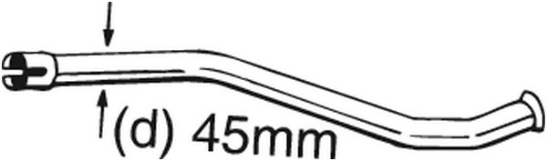 Teava esapament potrivit CITROEN AX 1.0/1.1/1.4 07.86-12.98 [3]