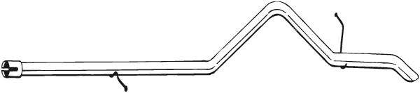 Teava esapament Spate (lungime:2560mm) potrivit FORD TRANSIT 2.4D 04.06-08.14 [2]