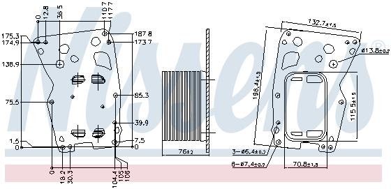 Termoflot radiator ulei (196,4x132,7x76) BMW Seria 1 (F20), 1 (F21), 2 (F22, F87), 3 (E90), 3 (E91), 3 (E92), 3 (E93), 3 (F30, F80), 3 (F31), 3 GRAN TURISMO (F34), 4 (F32, F82), 4 (F33, F83) 1.6D 2.0D