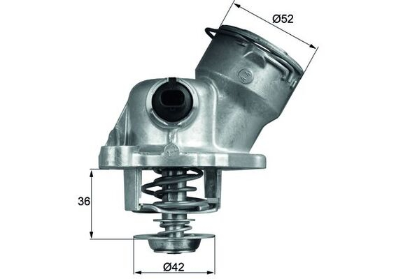 Termostat lichid racire (100  C, in carcasa) potrivit MERCEDES CLK (A209), CLK (C209), E (A207), E (C207), E T-MODEL (S211), E T-MODEL (S212), E (W211), E (W212), G (W463) 3.5 4.7 5.5 10.05-