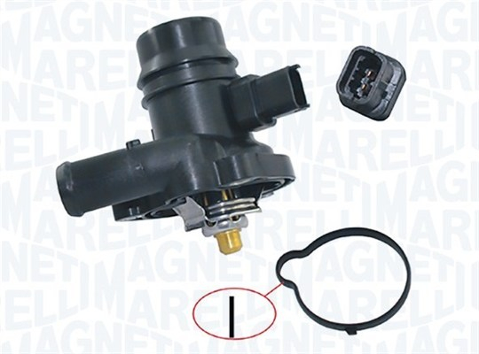 Termostat lichid racire (103 C, cu carcasa) CHEVROLET CRUZE, ORLANDO; OPEL ADAM, ASTRA J, ASTRA J GTC, CASCADA, CORSA D, CORSA E, INSIGNIA A, MERIVA B, MOKKA MOKKA X, ZAFIRA C 1.4 1.4LPG dupa 2009