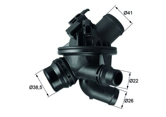 Termostat lichid racire (97  C, in carcasa) potrivit BMW 5 (F10), 5 (F11), 7 (F01, F02, F03, F04) 2.5 3.0 09.08-12.15