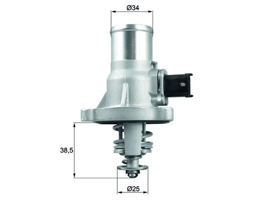 Termostat lichid racire (105  C, in carcasa) potrivit ALFA ROMEO 159; CHEVROLET AVEO, AVEO   KALOS, CRUZE, ORLANDO, TRAX; FIAT CROMA; OPEL ASTRA H CLASSIC, ASTRA J, ASTRA J GTC 1.4-1.8LPG 06.05-