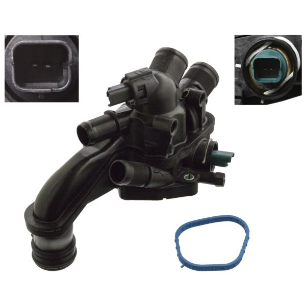 Termostat lichid racire (105  C, in carcasa) potrivit CITROEN C3 PICASSO, C4, C4 GRAND PICASSO I, C4 I, C4 II, C4 PICASSO I, C4 PICASSO II, C4 SPACETOURER, C5 AIRCROSS, C5 III 1.4-1.6LPG 02.06-