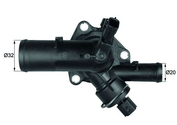 Termostat lichid racire (108  C, in carcasa) potrivit RENAULT CLIO III, MODUS, TWINGO II 1.2 12.04-