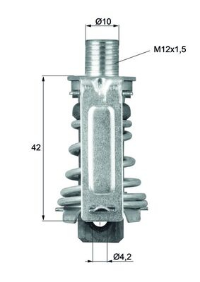 Termostat lichid racire (70  C) potrivit FIAT 126; FSO 126P 0.6 0.65 0.7 09.72-09.00