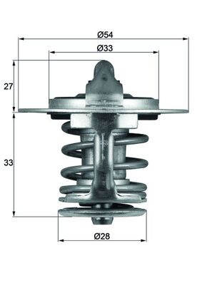 Termostat lichid racire (77  C) potrivit NISSAN CHERRY III, LAUREL, PATROL GR IV, SUNNY II 1.3-4.2D 05.82-06.97