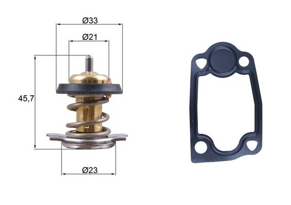 Termostat lichid racire (79  C) potrivit IVECO DAILY IV, DAILY V, DAILY VI; CITROEN JUMPER II; FIAT DUCATO; PEUGEOT BOXER 2.3D-Electric 04.06-