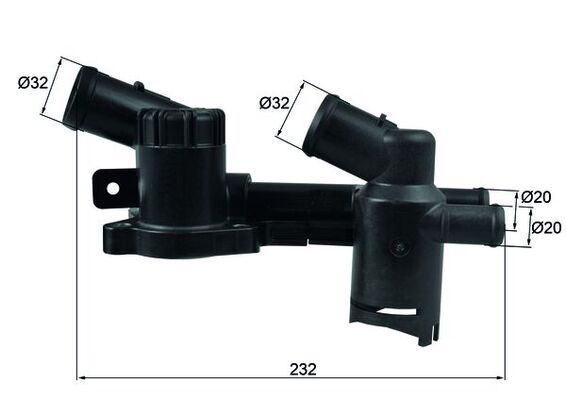 Termostat lichid racire (80,89  C 89  C, in carcasa) potrivit AUDI A1, A3; SEAT ALTEA, ALTEA XL, IBIZA IV, IBIZA IV SC, IBIZA IV ST, LEON, TOLEDO IV; SKODA FABIA II 1.2 1.2LPG 11.08-05.22