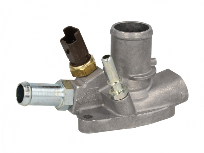 Termostat lichid racire (80  C, in carcasa) potrivit ABARTH GRANDE PUNTO; ALFA ROMEO MITO; FIAT BRAVO II, DOBLO, DOBLO CARGO, GRANDE PUNTO, LINEA; LANCIA DELTA III 1.4 1.4CNG 1.4LPG 05.07-