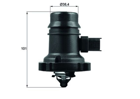 Termostat lichid racire (80  C, in carcasa) potrivit CHEVROLET VOLT; OPEL AMPERA 1.4H 11.11-