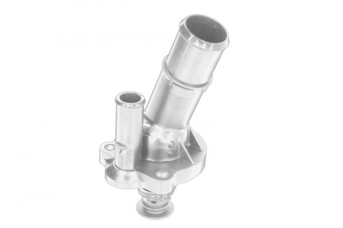 Termostat lichid racire (82  C, cu carcasa) potrivit FORD FOCUS III, KUGA II; FORD USA ESCAPE, FUSION, MUSTANG 2.0 2.3 09.12-