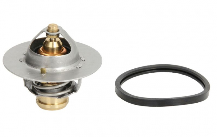 Termostat lichid racire (82  C, cu garnitura) potrivit IVECO EUROCARGO I-III, EUROFIRE II 8060.45-F4AE3681E 01.91-09.15