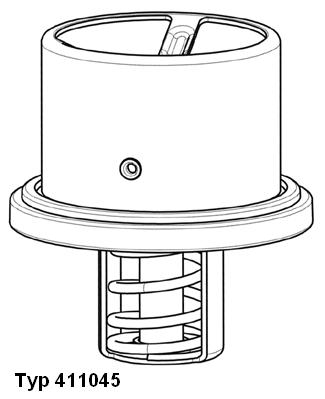 Termostat lichid racire (82°C, cu garnitura) potrivit RVI MAGNUM MACKE.TECHA/46-MIDR06.24.65C/42 09.96- [2]
