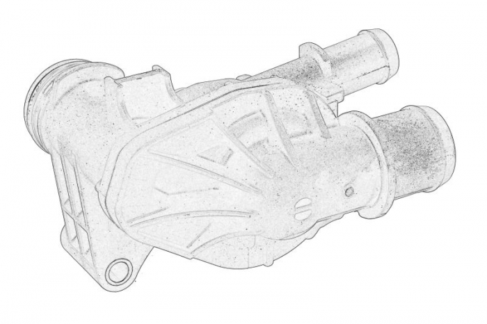 Termostat lichid racire (82°C, in carcasa) potrivit FORD C-MAX II, FOCUS III, FOCUS III/HATCHBACK, GALAXY III, GRAND C-MAX, KUGA II, MONDEO V, S-MAX; FORD USA ESCAPE, FUSION 1.5 09.13- [2]