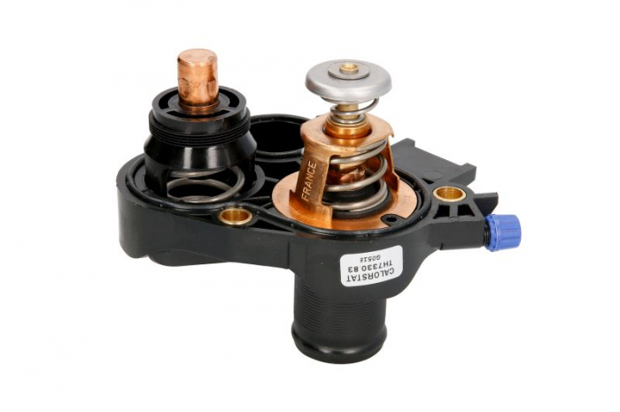 Termostat lichid racire (83  C, in carcasa) potrivit DS DS 3; CITROEN C1 II, C3   C3 ORIGIN III, C3 AIRCROSS II, C3 II, C4 CACTUS, C-ELYSEE, DS3; PEUGEOT 108, 2008 I, 208 I 1.0 1.2 1.2LPG 03.12-