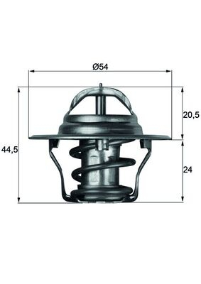 Termostat lichid racire (83  C) potrivit AUSTIN MAESTRO, METRO I, MINI II, MONTEGO; FIAT CROMA; GEO STORM; ISUZU GEMINI, IMPULSE, MIDI, PIAZZA, PICKUP, TROOPER I; LANCIA BETA 1.0-6.3 01.70-