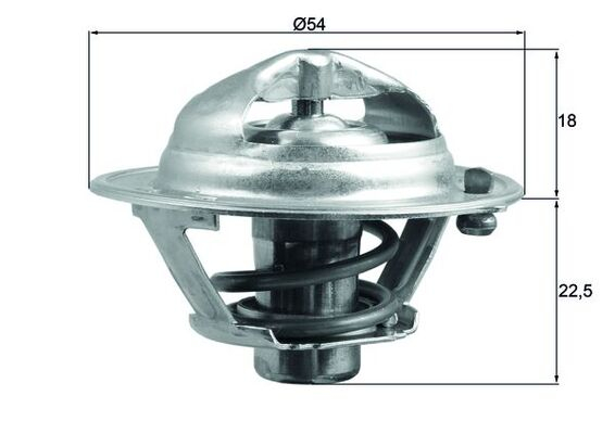 Termostat lichid racire (85  C) potrivit HYUNDAI ACCENT III, ELANTRA IV, GETZ, I10 I, I20 I, I30, IX20, IX35, MATRIX; KIA CEE D, CERATO I, PICANTO I, PRO CEE D, RIO II, SOUL I 1.1D-1.7D 12.04-