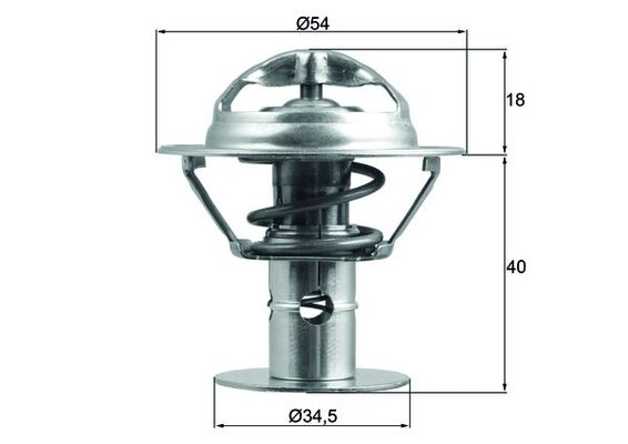Termostat lichid racire (86  C) potrivit FORD COUGAR, MAVERICK, MONDEO I, MONDEO II, MONDEO III; FORD USA TAURUS; JAGUAR S-TYPE II, XF I, XJ, X-TYPE I; MAZDA CX-9, MPV II, TRIBUTE 2.0-4.0 07.94-