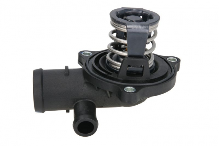 Termostat lichid racire (87  C, in carcasa) potrivit AUDI A4 ALLROAD B8, A4 B8, A5, A6 ALLROAD C6, A6 C6, A6 C7, Q5; PORSCHE CAYENNE; VW PHAETON 2.7D-5.0D 11.02-