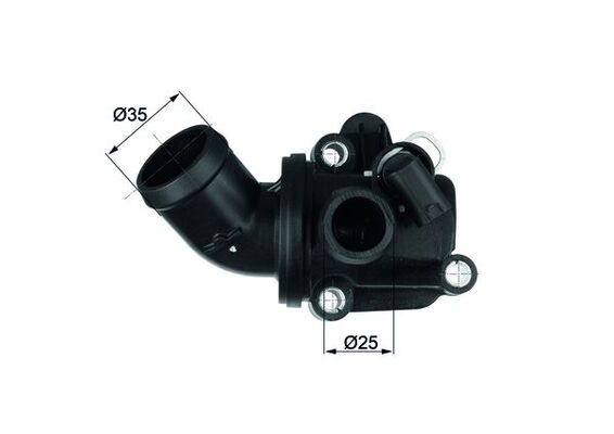Termostat lichid racire (87  C, in carcasa) potrivit MERCEDES A (W169), B SPORTS TOURER (W245) 1.5-2.0CNG 09.04-06.12