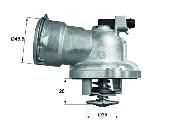 Termostat lichid racire (87°C, in carcasa) potrivit MERCEDES C T-MODEL (S203), C T-MODEL (S204), C (W203), C (W204), CLK (A209), CLK (C209), CLS (C219), E T-MODEL (S211) 3.0D 01.05-06.15 [4]