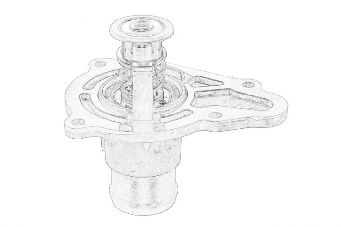 Termostat lichid racire (87  C) potrivit AUDI A8 D3, Q7 4.0D 4.2D 05.03-07.10