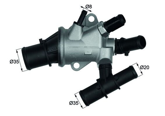 Termostat lichid racire (88  C, in carcasa) potrivit FIAT MULTIPLA 1.9D 09.00-06.10