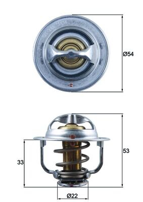 Termostat lichid racire (89  C) potrivit CHEVROLET CRUZE, TRAX; OPEL ASTRA G, ASTRA G CLASSIC, ASTRA G KOMBI, ASTRA H, ASTRA H CLASSIC, ASTRA H GTC, ASTRA H KOMBI, ASTRA J 1.7D 02.00-