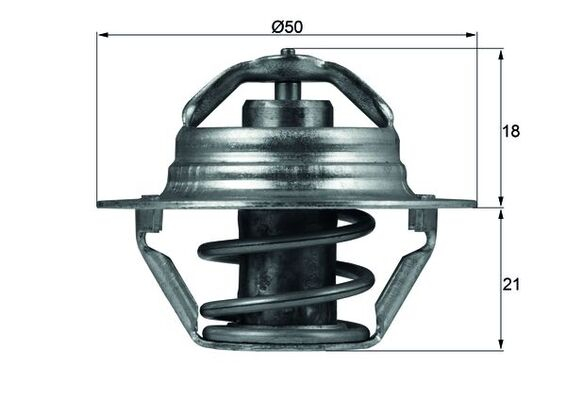 Termostat lichid racire (89  C) potrivit DACIA DUSTER, DUSTER SUV, LOGAN, LOGAN EXPRESS, LOGAN II, LOGAN MCV, SANDERO, SOLENZA, SUPERNOVA; LADA LARGUS; NISSAN KUBISTAR, MICRA III 1.0-3.0D 06.95-