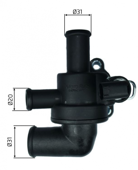 Termostat lichid racire (91  C, in carcasa) potrivit SMART CABRIO, CITY-COUPE, CROSSBLADE, FORTWO, ROADSTER 0.6 0.7 07.98-01.07