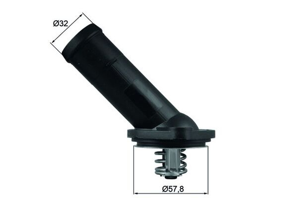 Termostat lichid racire (92  C) potrivit AUDI A1, A3, A6 C6; SEAT ALTEA, ALTEA XL, IBIZA IV, IBIZA IV SC, IBIZA IV ST, LEON; SKODA FABIA II, OCTAVIA II, ROOMSTER 1.6D 3.2 02.09-08.15