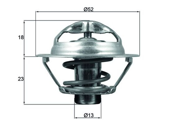 Termostat lichid racire (95  C) potrivit NISSAN JUKE, MICRA IV, NOTE, PRIMERA, QASHQAI I, TIIDA, X-TRAIL I, X-TRAIL II; RENAULT CLIO III, CLIO IV, FLUENCE, GRAND SCENIC III 1.2-2.5 07.01-
