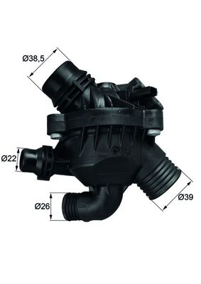 Termostat lichid racire (97  C, in carcasa) potrivit BMW X5 (E70), X6 (E71, E72) 3.0 10.06-07.14