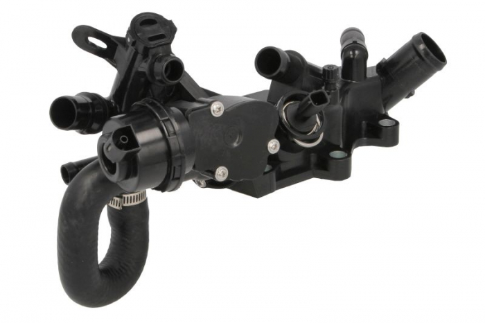 Termostat lichid racire (cu carcasa) potrivit DACIA DOKKER, DOKKER MINIVAN, DUSTER, LODGY; RENAULT CAPTUR I, CLIO IV, GRAND SCENIC IV, KADJAR, KANGOO EXPRESS, KANGOO II, MEGANE III 1.2 03.12-
