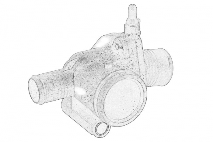 Termostat lichid racire (in carcasa) potrivit FORD MONDEO III 2.0D 2.2D 10.00-03.07