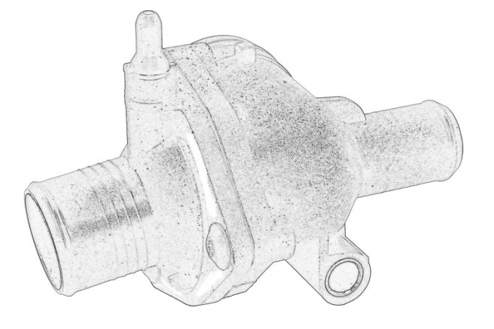 Termostat lichid racire (in carcasa) potrivit FORD MONDEO III 2.0D/2.2D 10.00-03.07 [2]