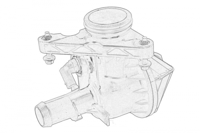 Termostat lichid racire (in carcasa) potrivit FORD TRANSIT V363 2.0D 2.0DH 03.16-
