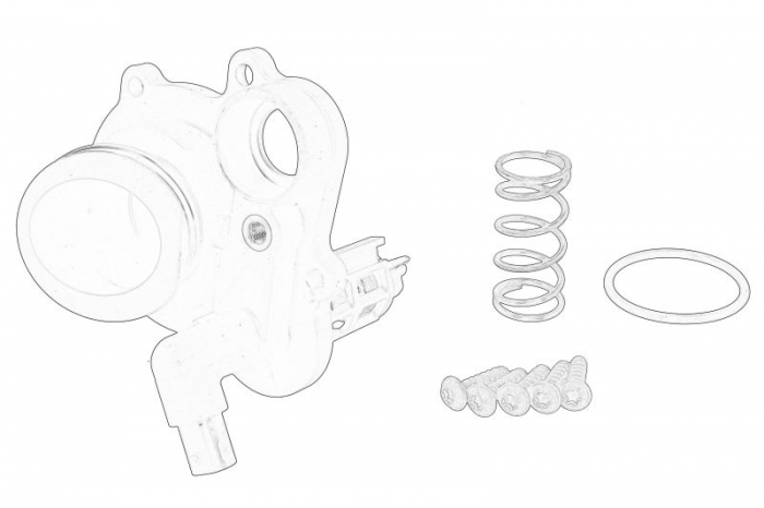 Termostat lichid racire potrivit AUDI A4 B9, A5, A6 ALLROAD C7, A6 C7, A7, Q5, Q7; VW AMAROK, TOUAREG 3.0D 05.14-