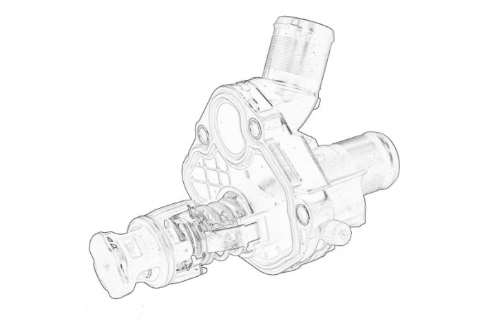 Termostat lichid racire potrivit CITROEN C3   C3 ORIGIN III, C3 AIRCROSS II; OPEL CORSA F, CORSA F HATCHBACK, CROSSLAND X, CROSSLAND X   CROSSLAND; PEUGEOT 2008 I, 208 I, 208 II 1.2 07.16-
