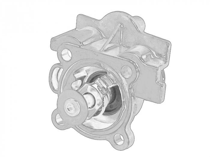 Termostat lichid racire potrivit IVECO DAILY III, DAILY IV, DAILY V, DAILY VI; FIAT DUCATO ELETTRICO-F1CGL411B 12.01-