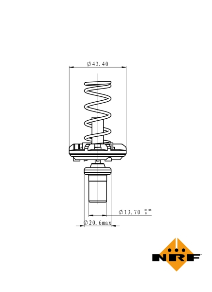 Termostat sistem racire (83 C) potrivit AUDI A1, A3, TT; SEAT ALTEA XL, CORDOBA, IBIZA III, IBIZA IV, IBIZA IV SC, LEON, TOLEDO III, TOLEDO IV; SKODA FABIA II, OCTAVIA II, RAPID 1.4-2.0 05.06-