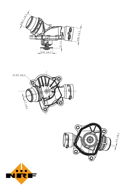 Termostat sistem racire (88°C, in carcasa) potrivit BMW Seria 1 (E87), 1 (E88), 3 (E46), 3 (E90), 3 (E91), 3 (E92), 3 (E93), 5 (E60), 5 (E61), 6 (E63), 6 (E64), 7 (E65, E66, E67) 2.0-3.0D 09.01-12.13 [5]
