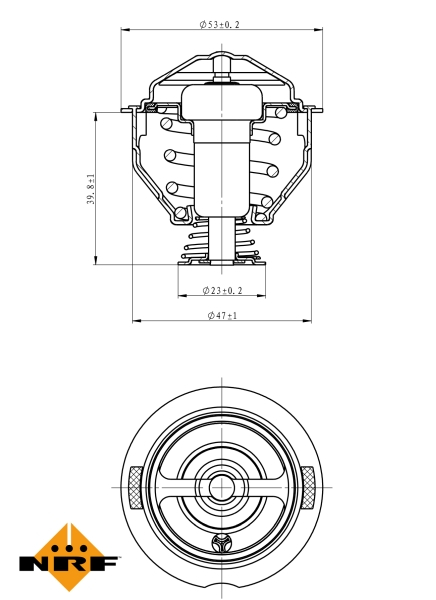 Termostat sistem racire (95°C) potrivit AUDI A3, A4 ALLROAD B8, A4 B6, A4 B7, A4 B8, A5, A6 C7, Q3, Q5, TT; SEAT ALTEA, ALTEA XL, EXEO, EXEO ST, LEON; SKODA OCTAVIA II, SUPERB II 1.8-3.2 07.02- [5]