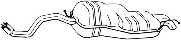 Toba esapament finala AUDI A3; SEAT LEON; VW GOLF IV, NEW BEETLE 1.6/1.8/2.0 intre 2006-2010 [2]