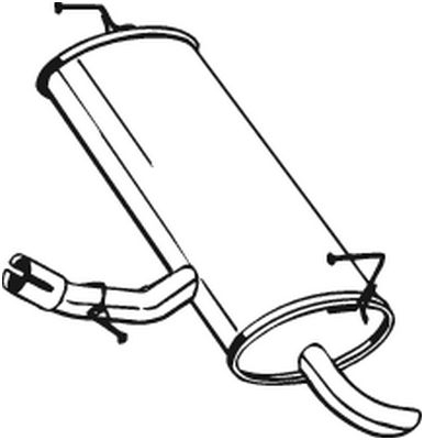 Toba esapament finala NISSAN QASHQAI / QASHQAI +2 (J10, JJ10) BOSAL 145-261 [3]